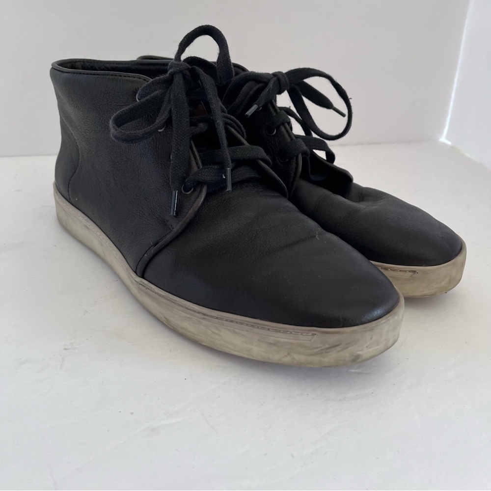 Rag & Bone Men’s 9 Euro 42 Black Leather Kent Sneakers